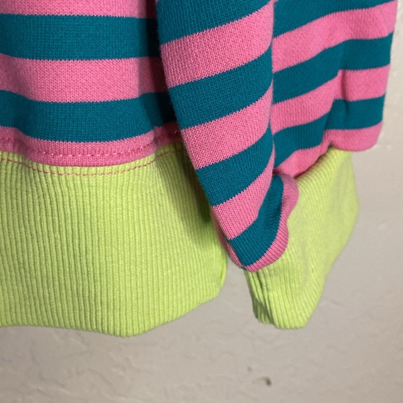 Striped Dropped Shoulder Crew Slouchy Pull Over Top Nwt. - Picture 5 of 11